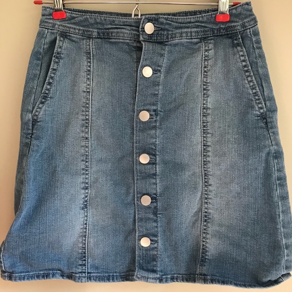 a new day Dresses & Skirts - Button down Jean skirt